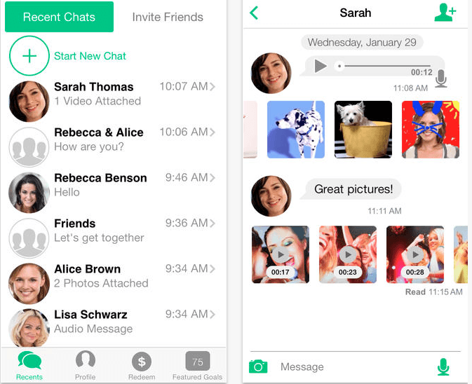 Smug Messenger, mas um app para troca de mensagens