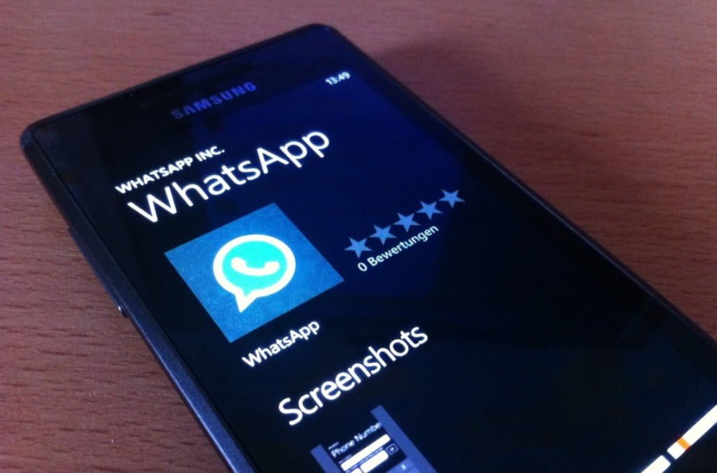 Whatsapp no Windows Phone