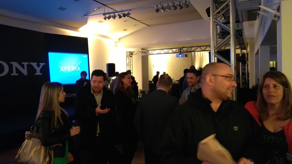 Foto feita com o Xperia M4 durante o evento.