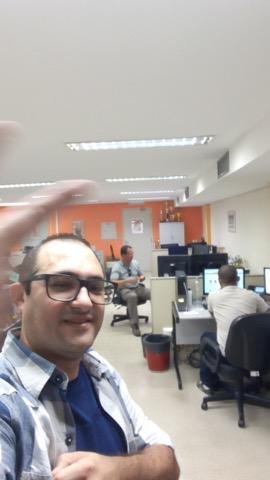 Função V-Selfie em grande angular.