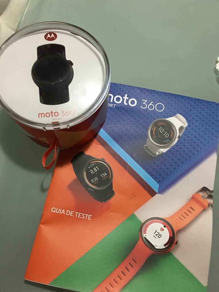 Caixa do Moto 360 Sport