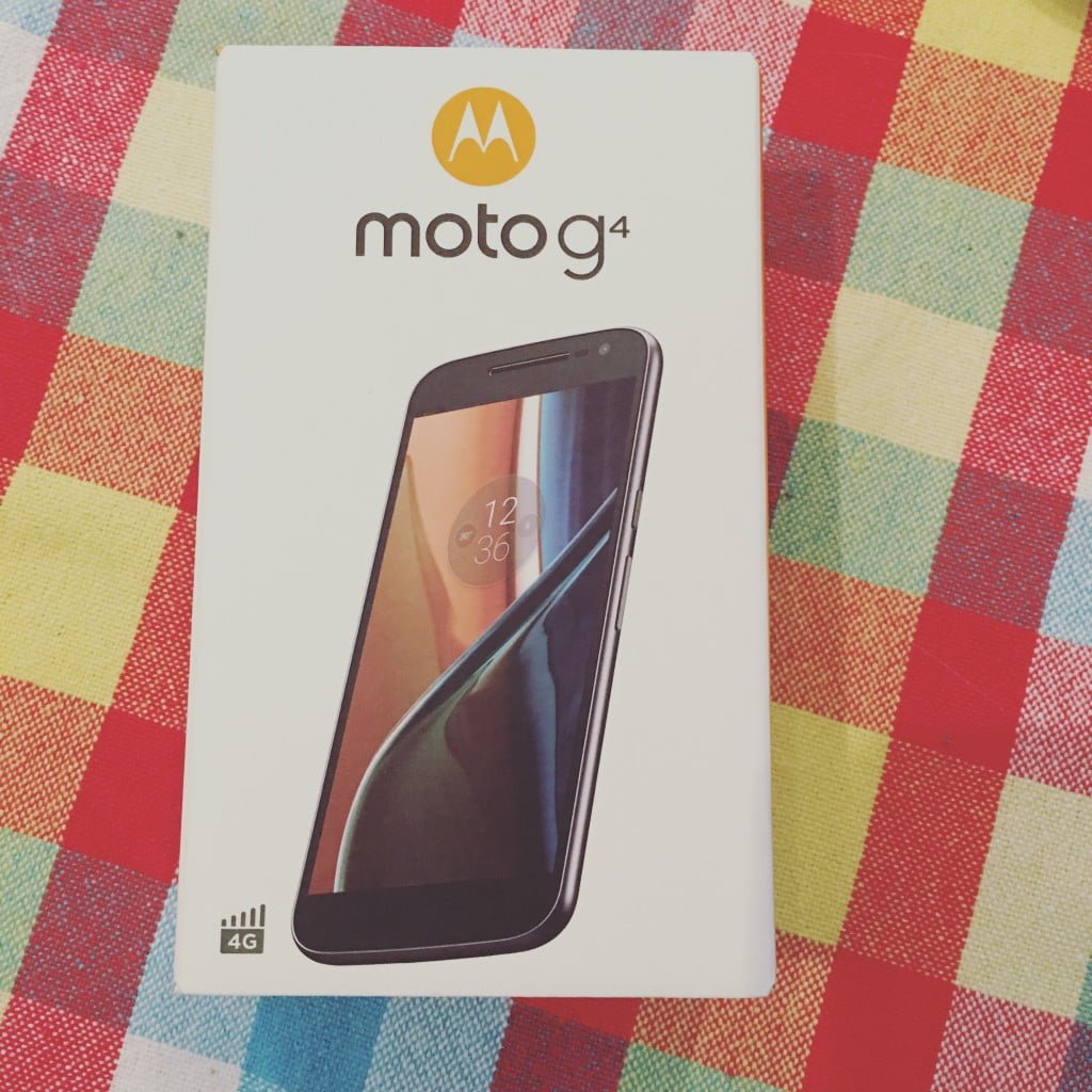 Caixa do Moto G4 a nova geração de Moto by Lenovo
