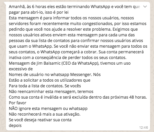 Texto que recebi de uma amiga