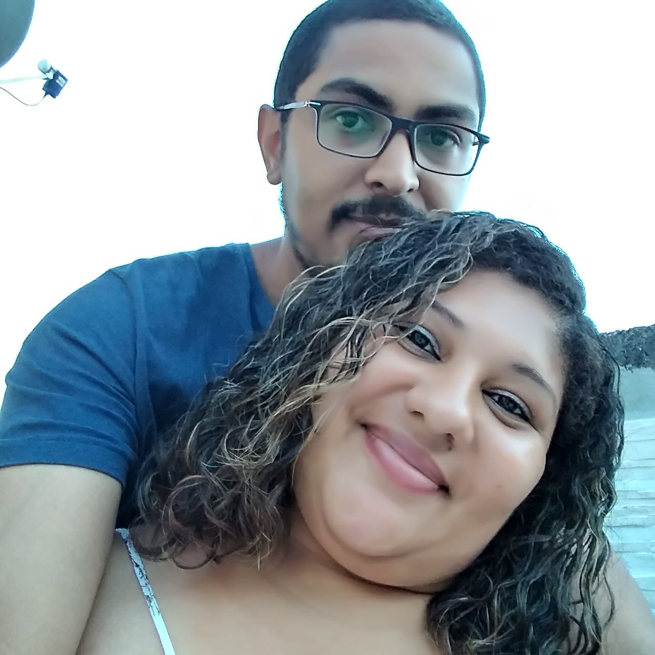 @Miguelprogrammer em selfie com a esposa