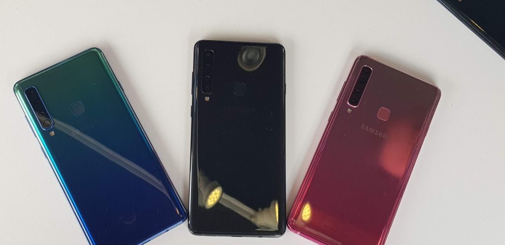 Samsung Galaxy A9 (2019), chega em três cores Azul, Rosa e Preto, com 4 câmeras na traseira