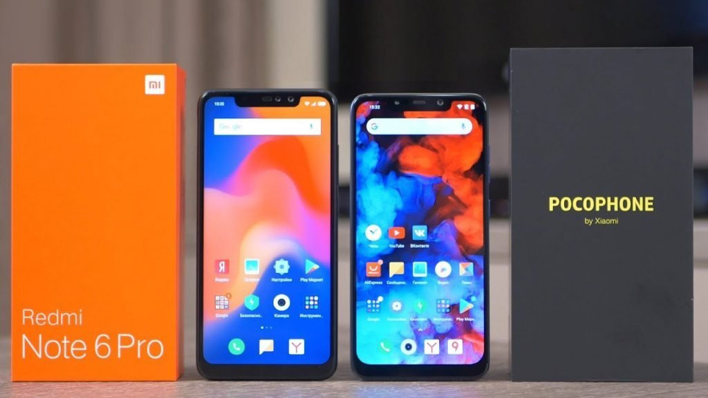 Note 6 Pro e Pocophone F1 fonte:SMART ОБЗОР