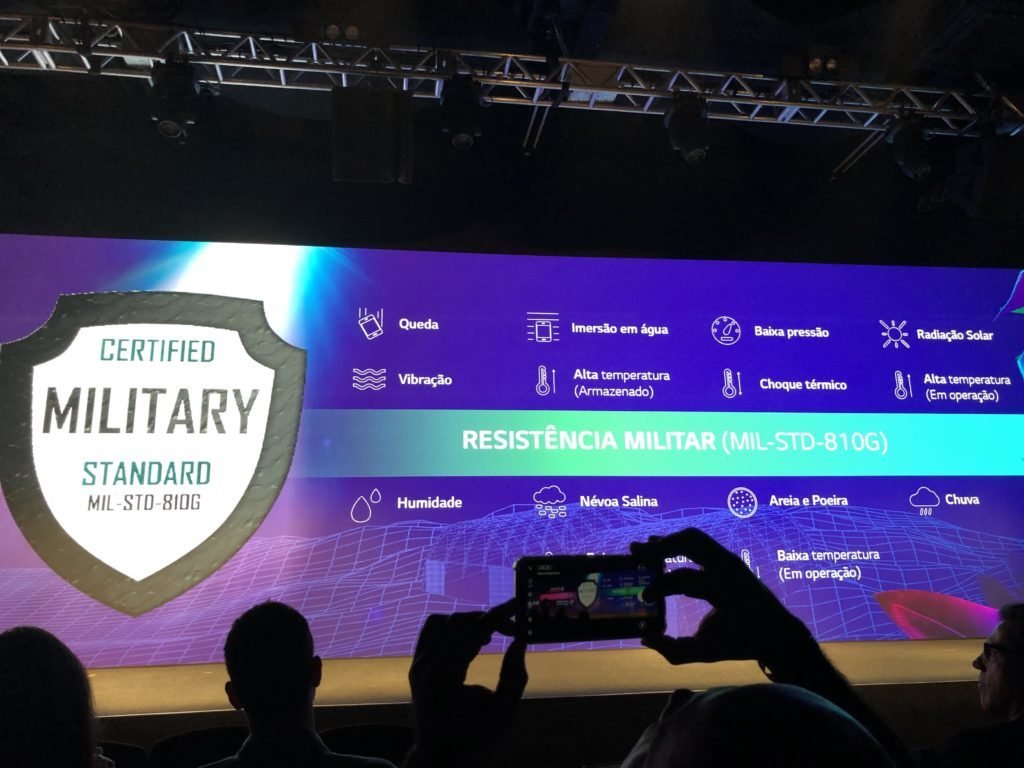 LG G8S THINQ conta com certificação militar