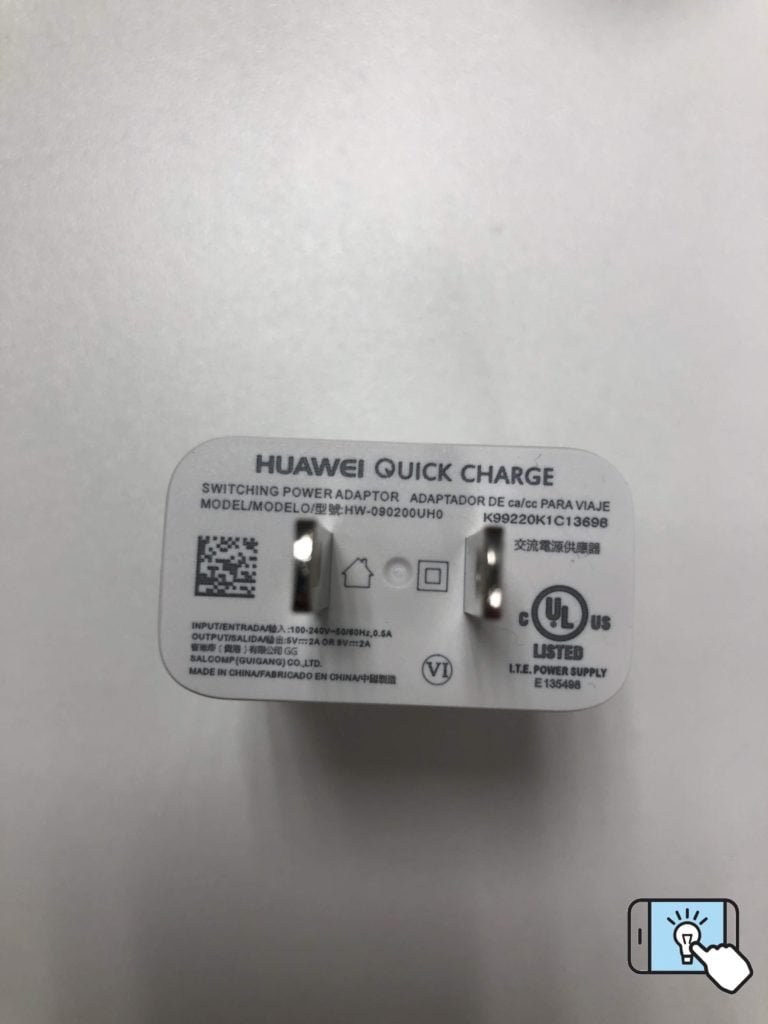 Huawei P30 lite vem com um carregador de 18 wats