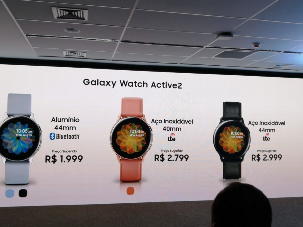 Preço do Galaxy Watch Active 2 no Brasil