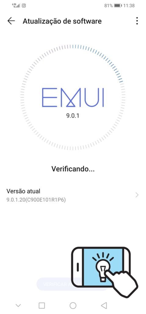 Detalhes da EMUI do Huawei P30 lite