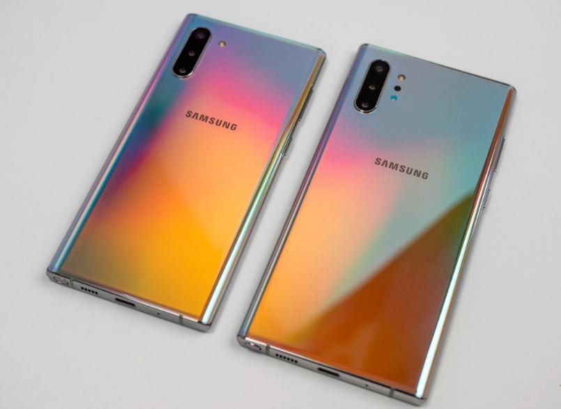 Galaxy Note 10 na cor Aura Glow