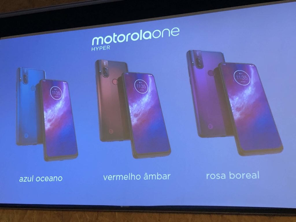 Motorola One Hyper virá em três cores