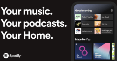 Nova home do Spotify