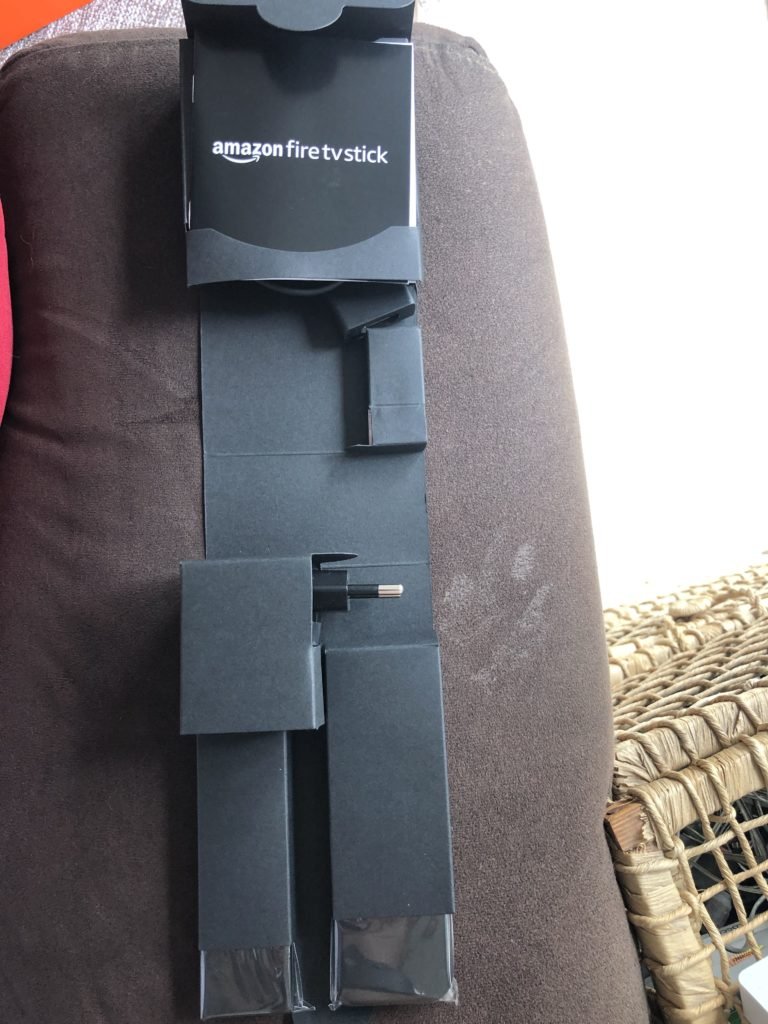 kit da caixa do Amazon Fire Tv Stick