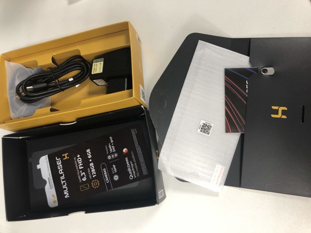 kit presente na caixa do Multilaser H