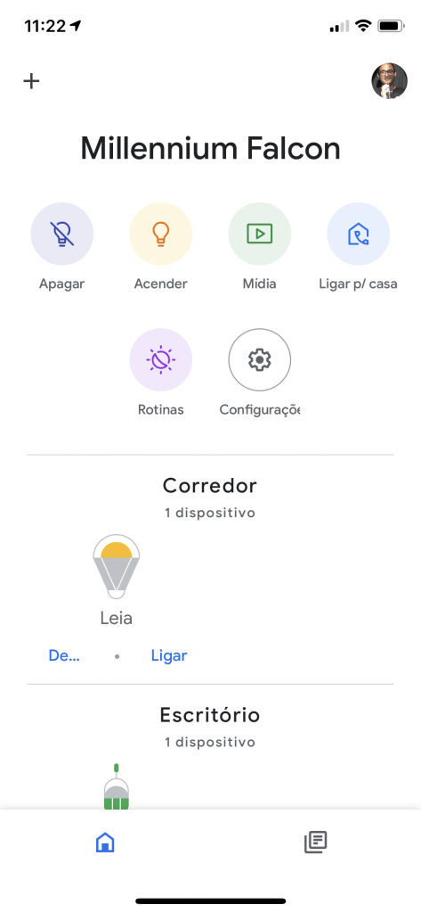 Smart Lâmpada na Google Home