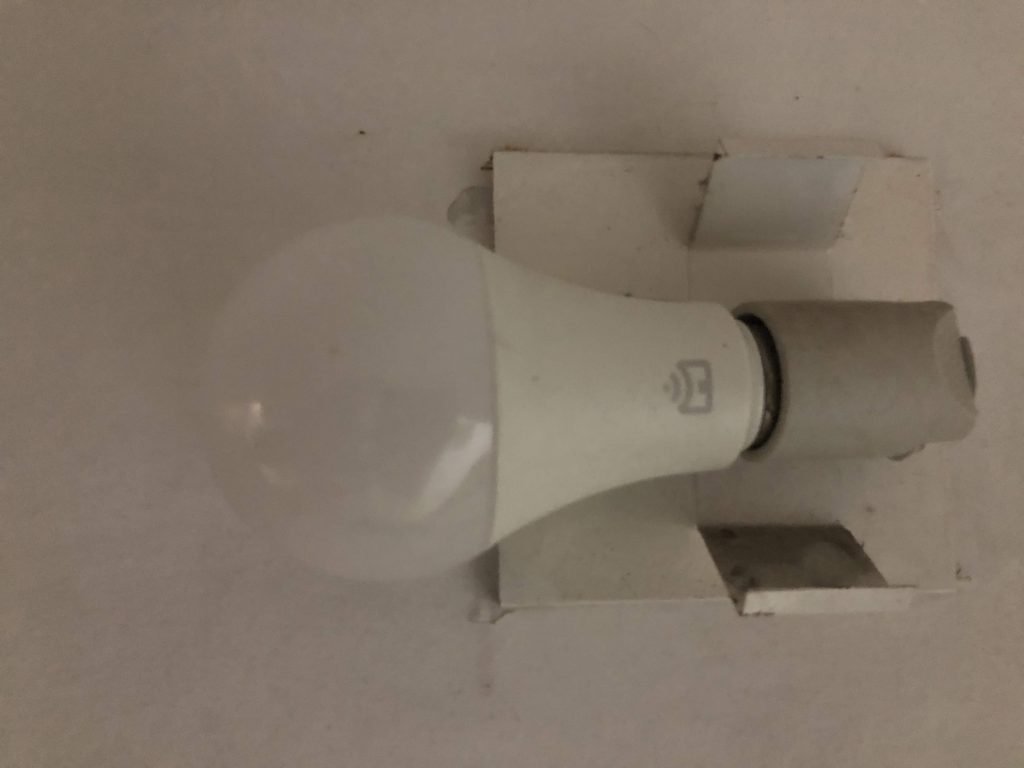 Smart Lâmpada posicionada