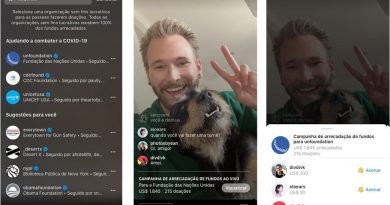 Instagram aceita doações