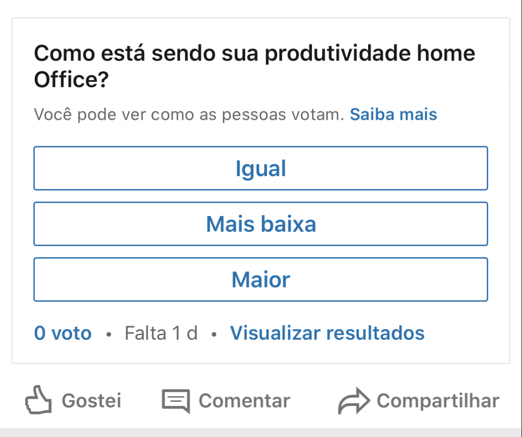 LinkedIn Enquete