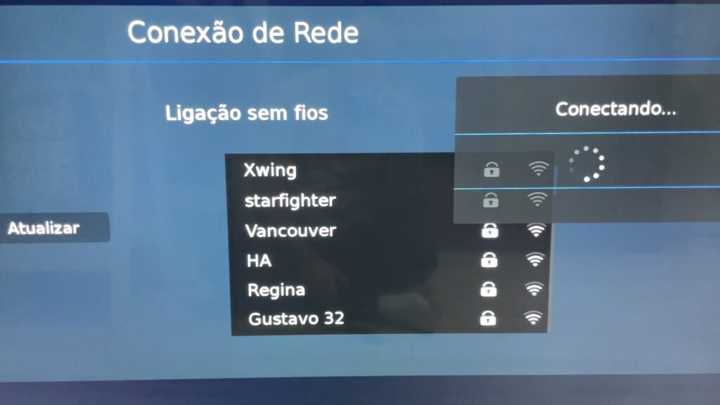 Configuração de Wi-Fi