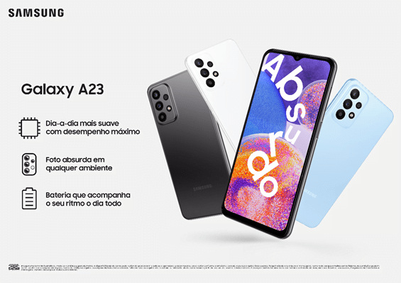 Galaxy A23 | Imagem meramente ilustrativa