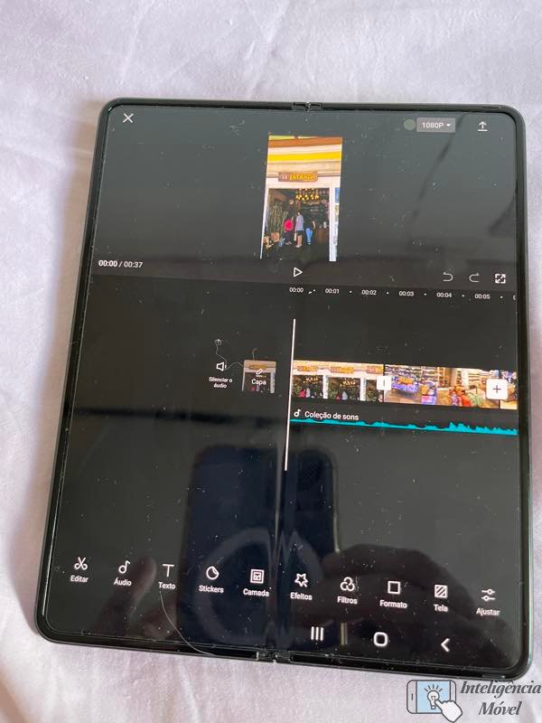 Produtividade é a palavra com o Zfold , editar vídeo parece que você está no desktop
