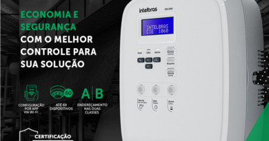 Central de incêndio endereçável certificada da Intelbras. Imagem: divulgação