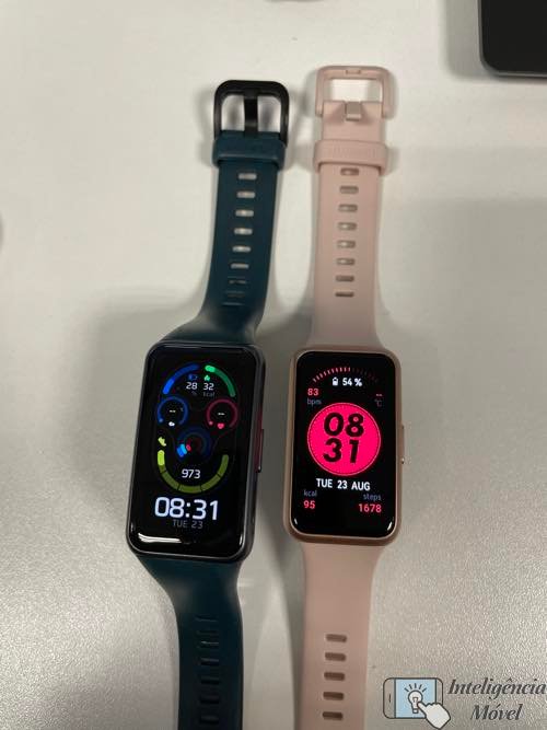 Huawei Band 6 e Huawei Band 7 mostradores