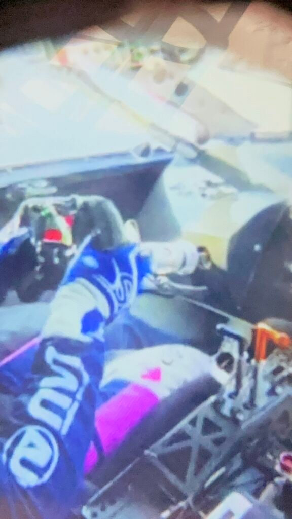Imagem de dentro do cockpit