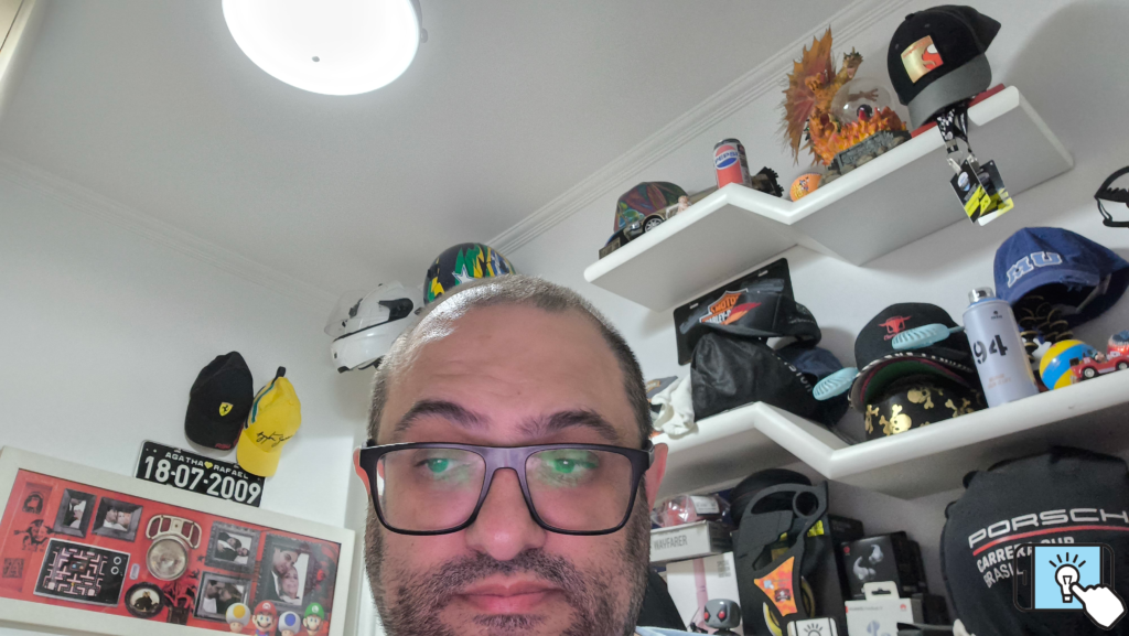 Foto feita com a câmera frontal