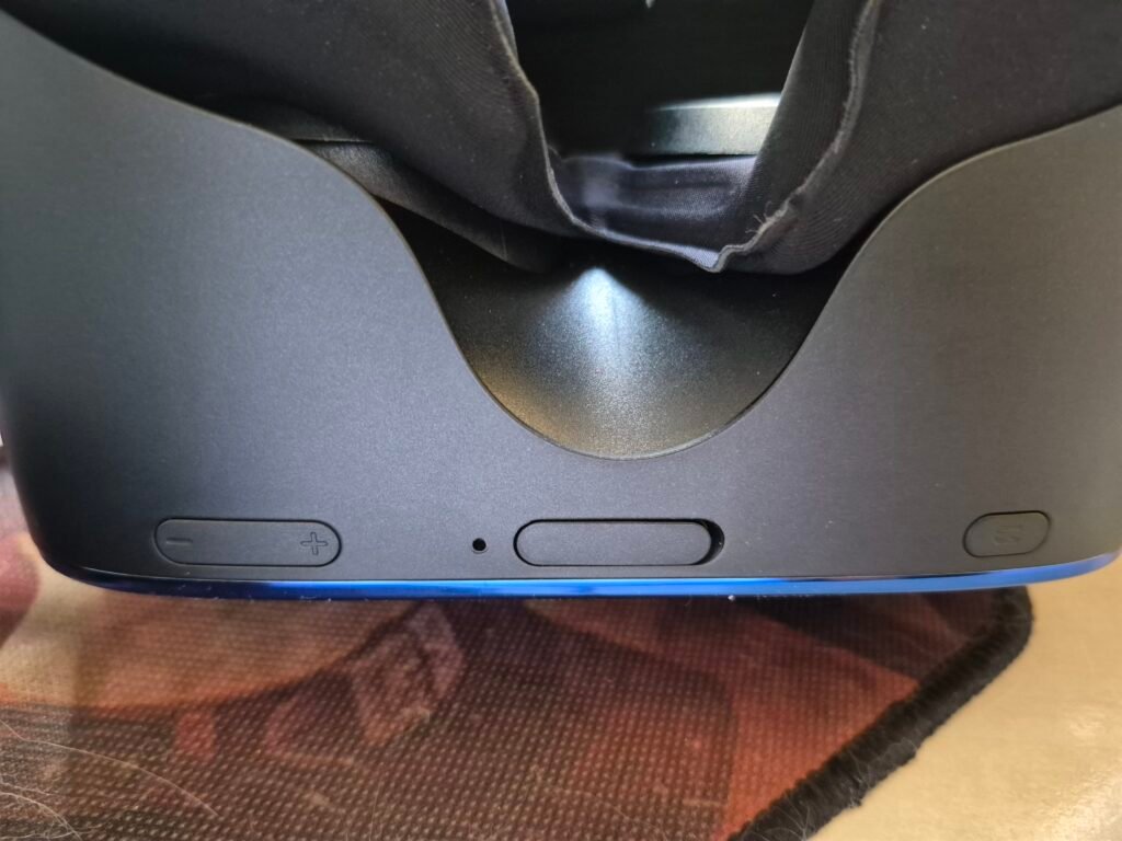 Controles manuais no próprio óculos