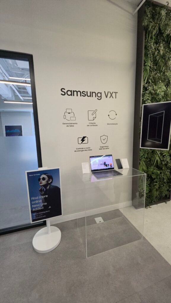 Samsung VXT, plataforma baseada em nuvem que permite gerenciamento remoto de conteúdo
