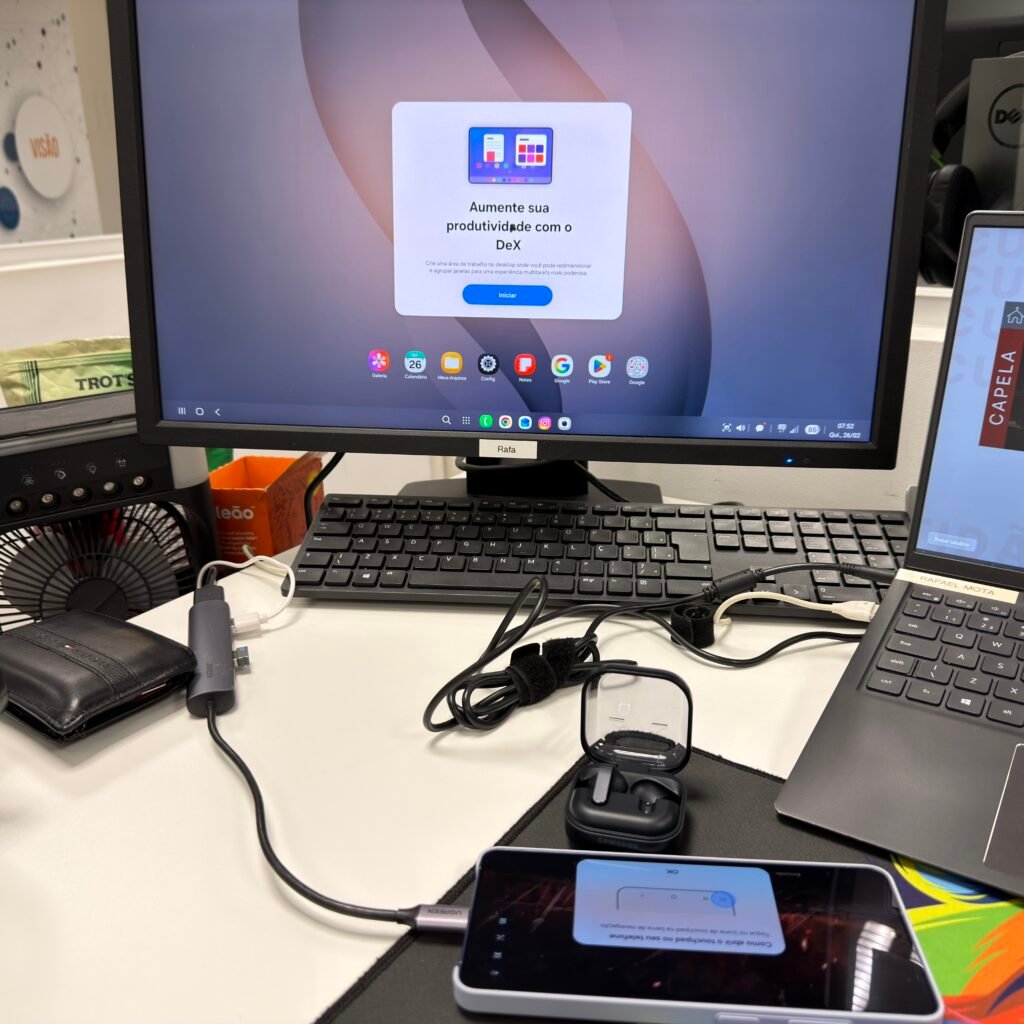 modo DeX para transformar seu S26 ultra em um escritório móvel