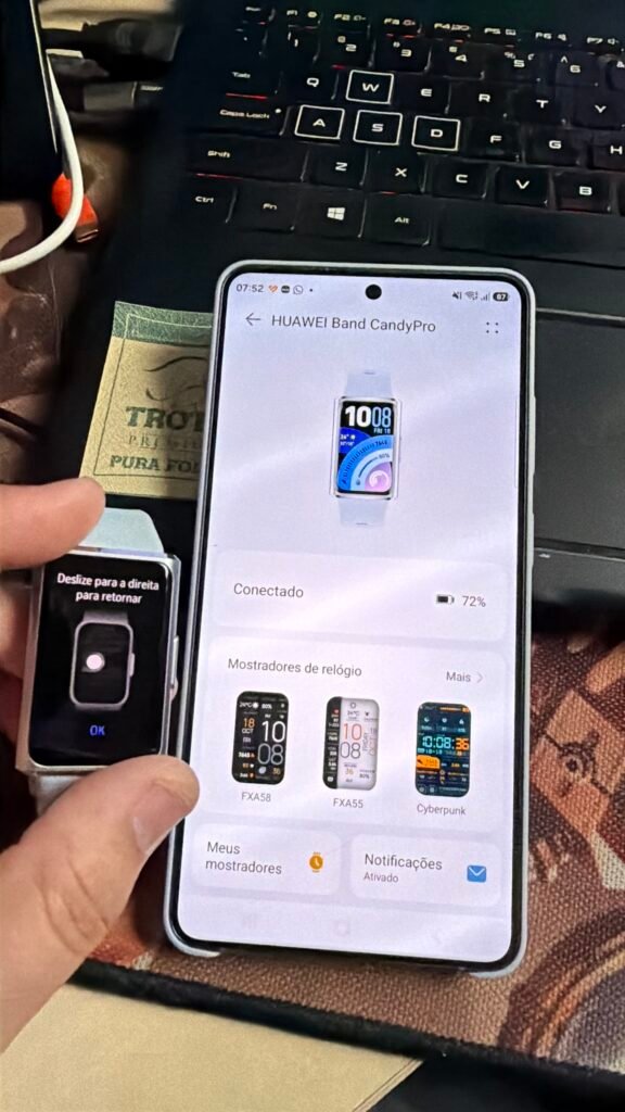 Personalização da Huawei Band 11 pro no app
