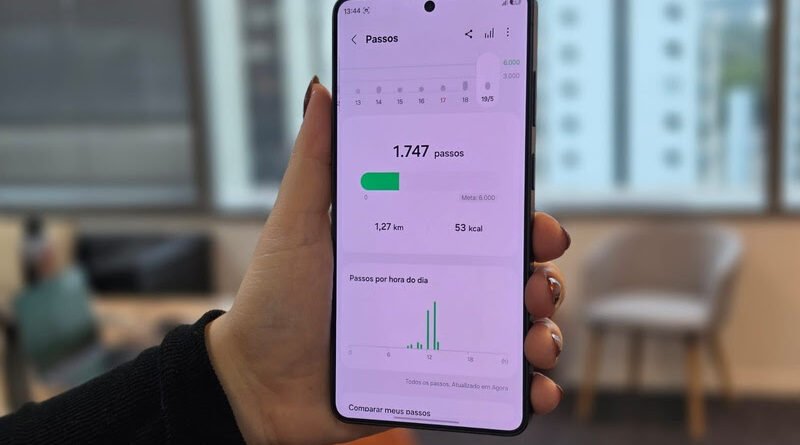 Um smartphone Galaxy pode contar os seus passos, mesmo sem um dispositivo vestível