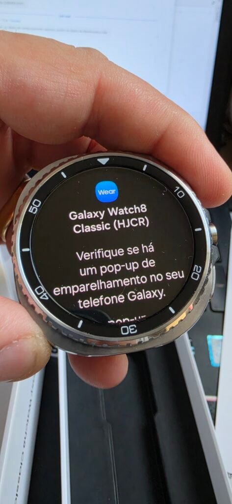 Coroa Giratória (Bezel) o charme do Watch 8 Classic