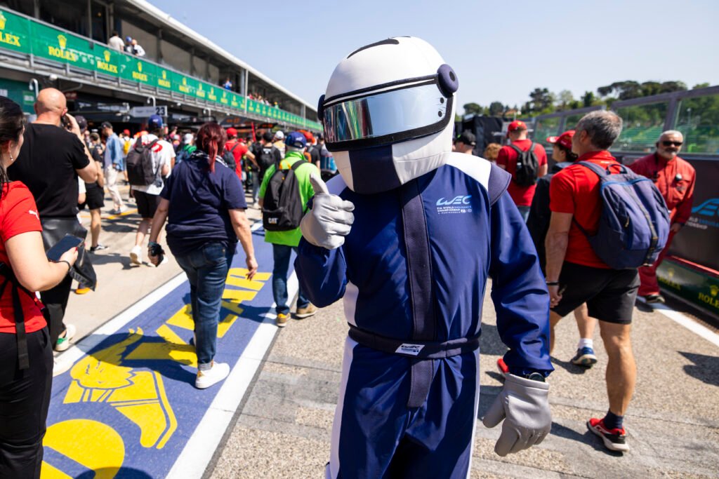 Wecquinho, mascote do FIA WEC, estará na ação interagindo com o público (DPPI)