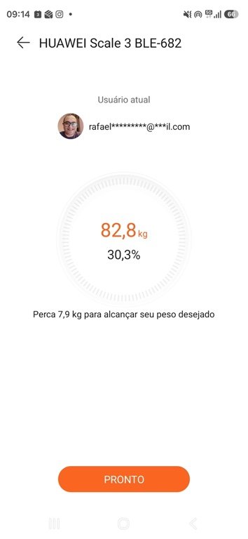 Leitura feita pelo aplicativo