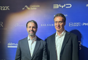 Alexandre Baldy e Sérgio Martins no leilão beneficente do Hospital de Amor